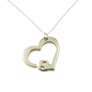 Bronze Heart 8 Necklace
